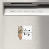 Clean Dirty terracotta Boho Tropische wasmachine Magneet (Insitu (Vaatwasser))