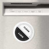Clean-Dirty vaatwasser magneet (op wit) (Insitu (Vaatwasser))