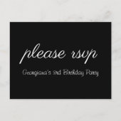 Clean & Elegant "please rsvp" Briefkaart (Voorkant)