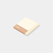 Clean Girl Tan en Cream Post-it® Notes (Schuin)