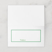 Clean Green and White Place kaart (Buitenkant ongevouwen)