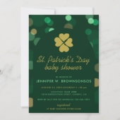 Clean Green Simple Bokeh St Patricks Day Kaart (Voorkant)