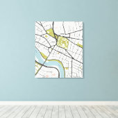 CLEAN HARVARD UNIVERSITY MASSACHUSETTS OUTLINE MAP CANVAS AFDRUK (Insitu (Houten vloer))
