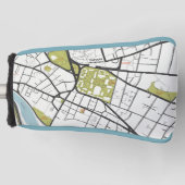 CLEAN HARVARD UNIVERSITY MASSACHUSETTS OUTLINE MAP GOLFHEADCOVER (Voorkant)