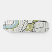 CLEAN HARVARD UNIVERSITY MASSACHUSETTS OUTLINE MAP SKATEBOARD (Horizontaal)