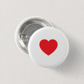 Clean Heart Accent Pin for Everyday Fashion Ronde Button 3,2 Cm (Voorkant /achterkant)