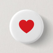 Clean Heart Accent Pin for Everyday Fashion Ronde Button 3,2 Cm (Voorkant)