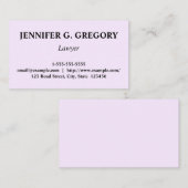 Clean &  Lawyer Visitekaartje (Voorkant / Achterkant)