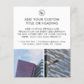 Clean Minimal Custom Business Logo 2 Foto Flyer (Voorkant)
