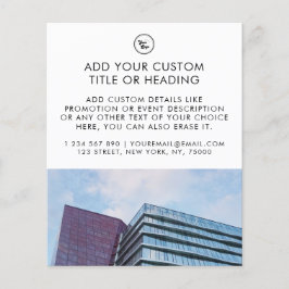 Clean Minimal Custom Business Logo & Foto Flyer