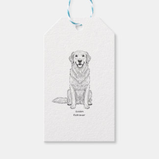 Clean Minimalist Golden Retriever Line Art  Cadeaulabel