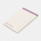 Clean Minimalist Lavender Purple & Pale Peach Post-it® Notes (Schuin)