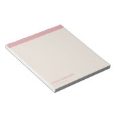 Clean Minimalist Pastel Pink & Pale Peach Notitieblok (Schuin)