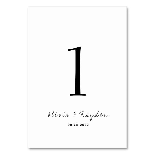 Clean Minimalist Script Wedding Kaart (Voorkant)