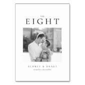 Clean Modern Wedding Photo Kaart (Voorkant)