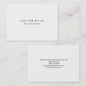 Clean Original Black White Handwrite minimalist Visitekaartje (Voorkant / Achterkant)