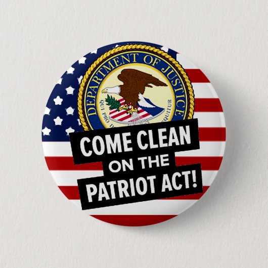 Clean Pat Act - Button (Voorkant)