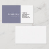 Clean Plain Elegant Colors Moderne Professional Visitekaartje (Voorkant / Achterkant)
