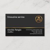 Clean Plain Simple Professional Modern Chauffeur Visitekaartje (Voorkant)