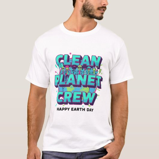 Clean Planet Crew T-Shirt (Voorkant)