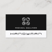 Clean professional logo handyman Business Card Visitekaartje (Voorkant)