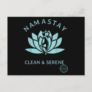 Clean & Serene Yoga Narcotics Anonymous Briefkaart