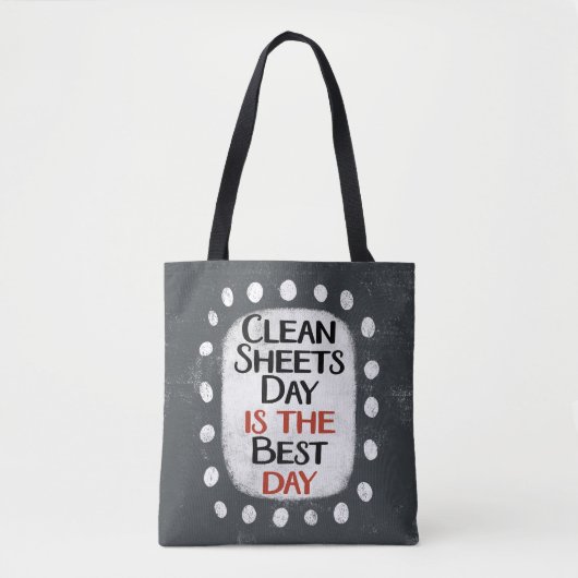 Clean Sheets Day Canvas tas (Voorkant)