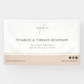 Clean & Simple Business Logo Event Marketing Spandoek (Horizontaal)