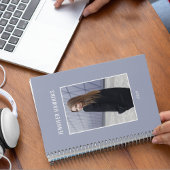 Clean Simple Femmes Photo Blue Grey Personnel