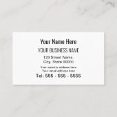Clean Simple Modern voegt uw Logo Visitekaartje to (Achterkant)