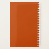 Clean Simple Terracotta Personal Calendrier hebdom (Dos)