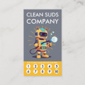 Clean Suds Wash Loyalty Punch Card (Voorkant)