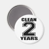 Clean twee jaar zwart magneet (Voorkant / Achterkant)