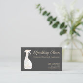 Cleaner Bokeh Spray Bottle House Cleaner Visitekaartje (Staand voorkant)