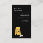 Cleaner Cleaner Service Business Profile Card Visitekaartje (Achterkant)