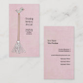 Cleaner Cleaner Service Business Profile Card Visitekaartje (Voorkant / Achterkant)