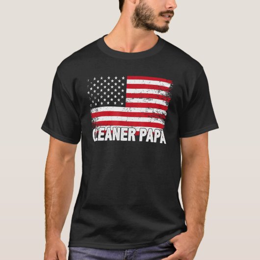 Cleaner papa t-shirt (Voorkant)