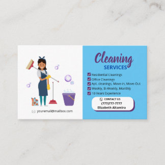 Cleaning_Bubble Business Card Contactkaartje