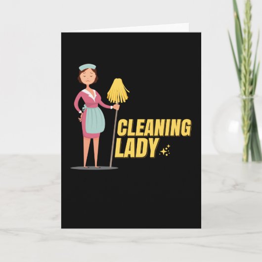 Cleaning Lady Cleaning Lady Cleaning Kaart (Voorkant)