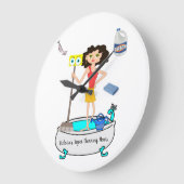 Cleaning Lady Clock Grote Klok (Hoek)