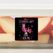 Cleaning Lady Housekeeper Housekeeping Cleaner Gra Labels (Aangebracht)