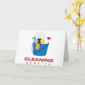 Cleaning Service Bucket Kaart (Gele Bloem)