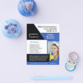 Cleaning Service Business Modern Blue Flyer (Enkel)