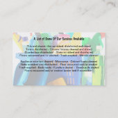 Cleaning Service Professional Visitekaartje (Achterkant)