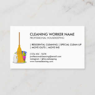 Cleaning Service Standard, eenvoudig Visitekaartje