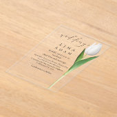 Clear Acrylic Tulip Wedding Invitation (Poser)