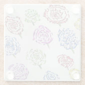 Clear Art Coaster Glazen Onderzetter (Achterkant)