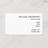 Clear Blue Pool Water Carte de visite photo (Dos)