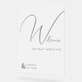 Clear Chic Bienvenue à notre signature Mariage (Angle)