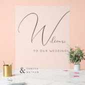 Clear Chic Bienvenue à notre signature Mariage (Mariage)